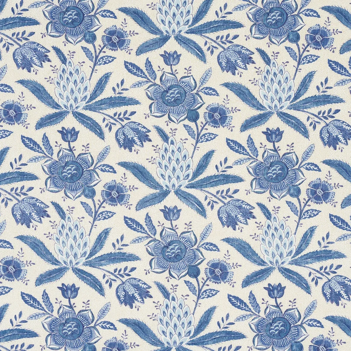 LAFAYETTE BOTANICAL fabric CORNFLOWER color by Schumacher