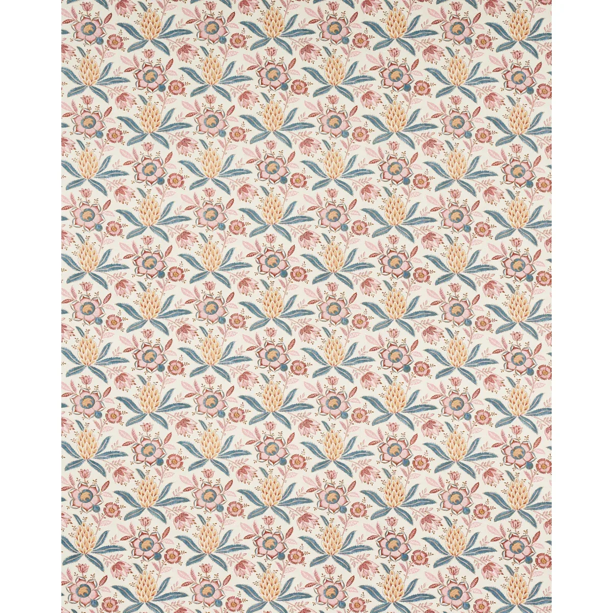 LAFAYETTE BOTANICAL fabric ROSSO ANTICO color by Schumacher