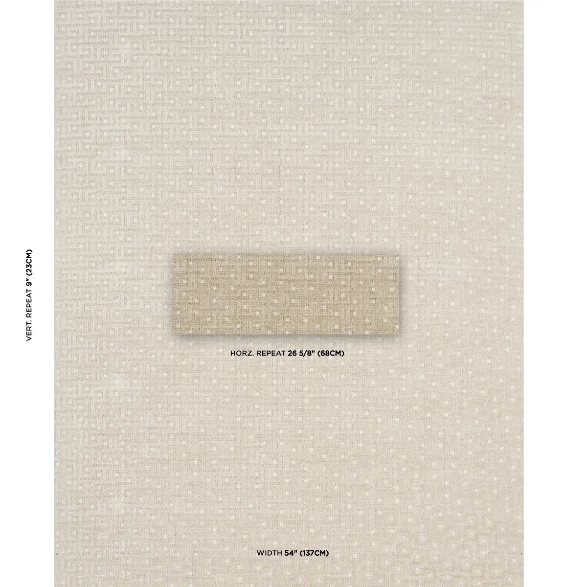 LALANO LINEN VELVET fabric NATURAL color by Schumacher