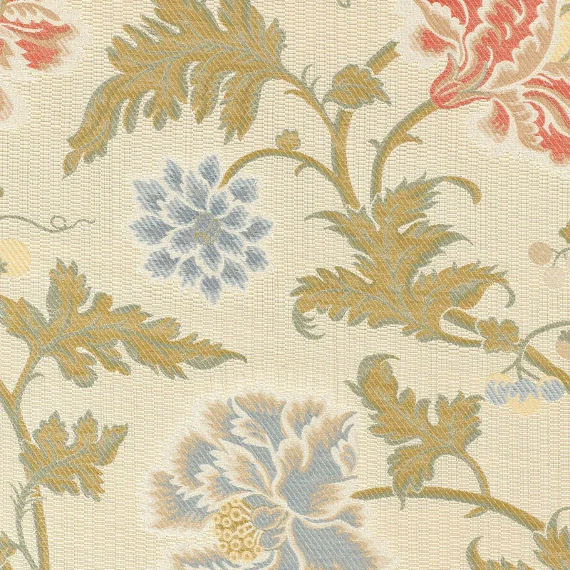 LAMPASSO FLORI fabric BERRY color by Schumacher