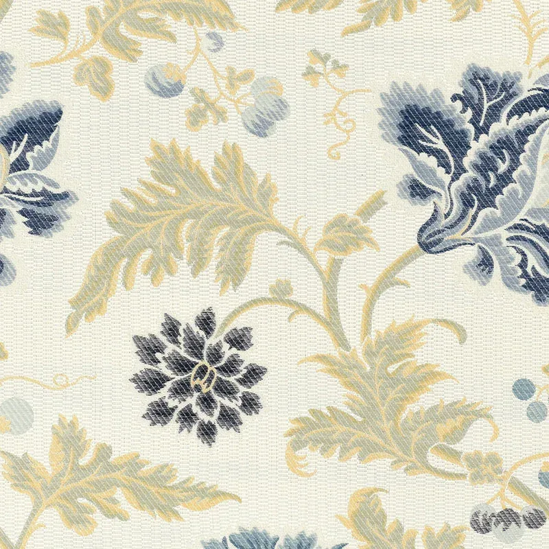 LAMPASSO FLORI fabric DELFT color by Schumacher