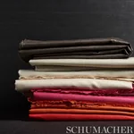 LANGE GLAZED LINEN Fabric – ESPRESSO | Schumacher | Wallpape LANGE GLAZED LINEN fabric ESPRESSO color by Schumacher