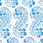 Lani Fabric – BLUE | Schumacher | Wallpaper Twins Lani fabric BLUE color by Schumacher