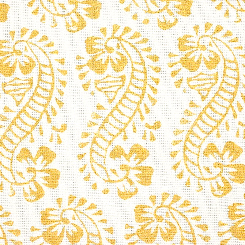 Lani Fabric – GOLD | Schumacher | Wallpaper Twins Lani fabric GOLD color by Schumacher