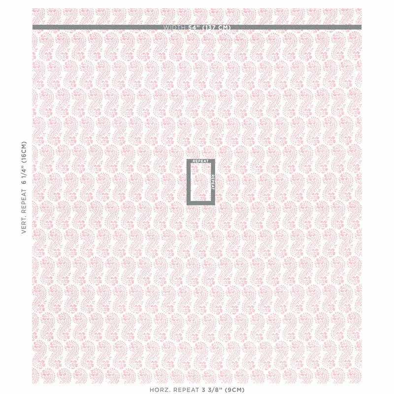Lani fabric PINK color by Schumacher
