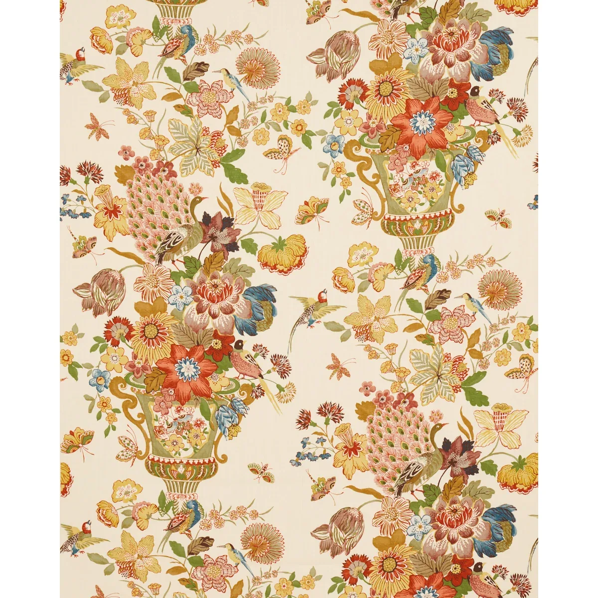 LANSDALE BOUQUET fabric SPRING color by Schumacher