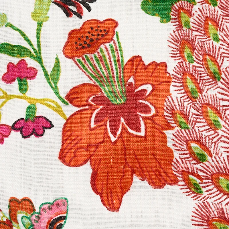 LANSDALE BOUQUET Fabric – SUMMER | Schumacher | Wallpaper Tw LANSDALE BOUQUET fabric SUMMER color by Schumacher