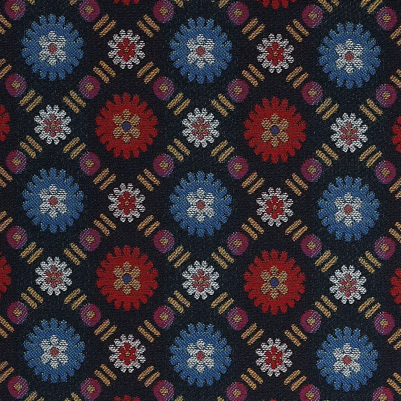 LARISSA fabric NAVY color by Schumacher