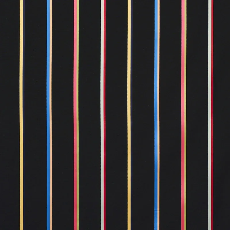 LARIVEY STRIPE fabric CHARCOAL color by Schumacher