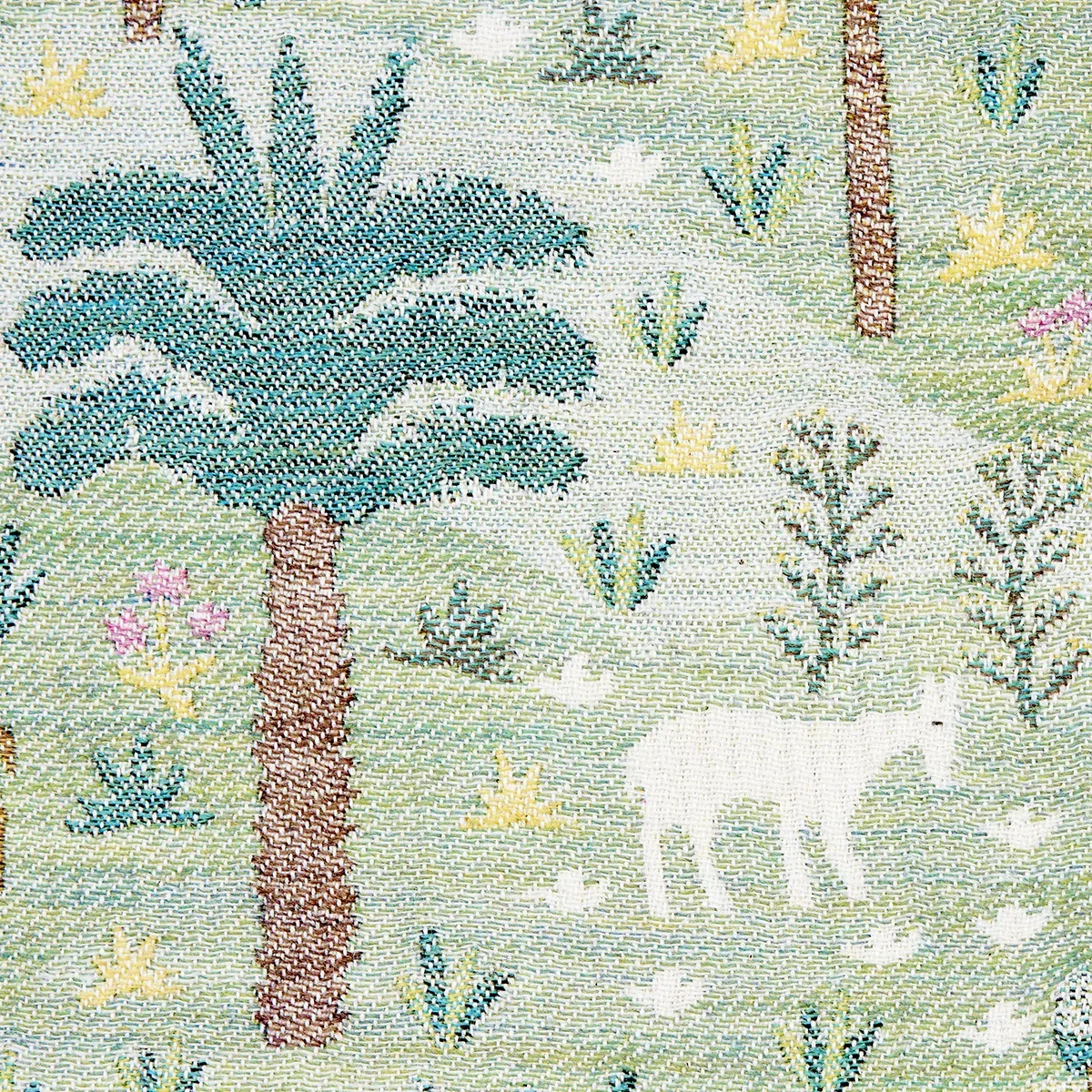 LAS COLINAS SCENIC TAPESTRY Fabric – GREEN | Schumacher | Wa LAS COLINAS SCENIC TAPESTRY fabric GREEN color by Schumacher
