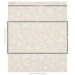 LAUREL Fabric – WHITE ON UNBLEACHED | Schumacher | Wallpaper LAUREL fabric WHITE ON UNBLEACHED color by Schumacher