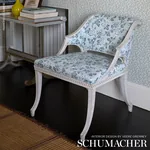 LAVINIA fabric BLUE color by Schumacher