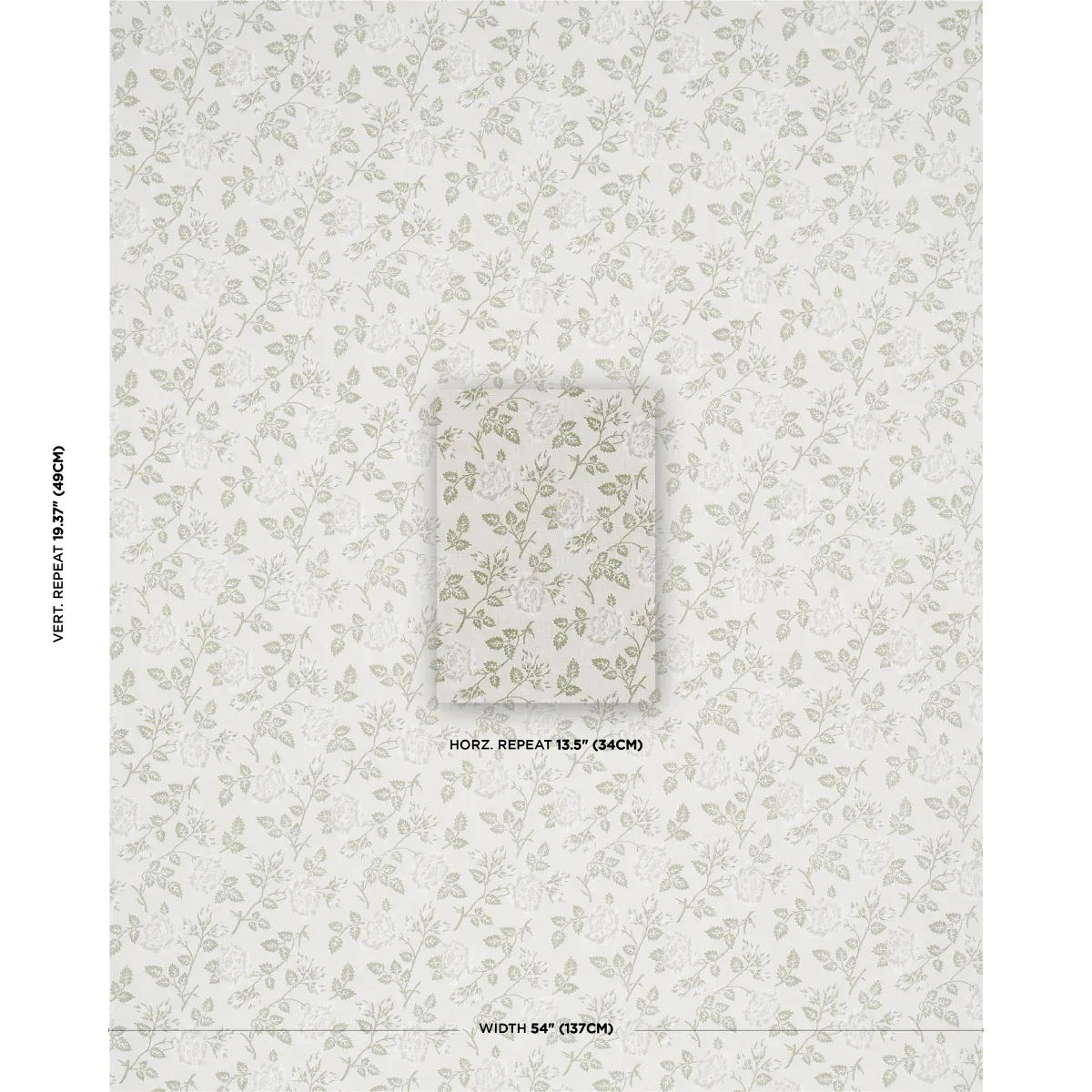 LAVINIA Fabric – GREEN | Schumacher | Wallpaper Twins LAVINIA fabric GREEN color by Schumacher