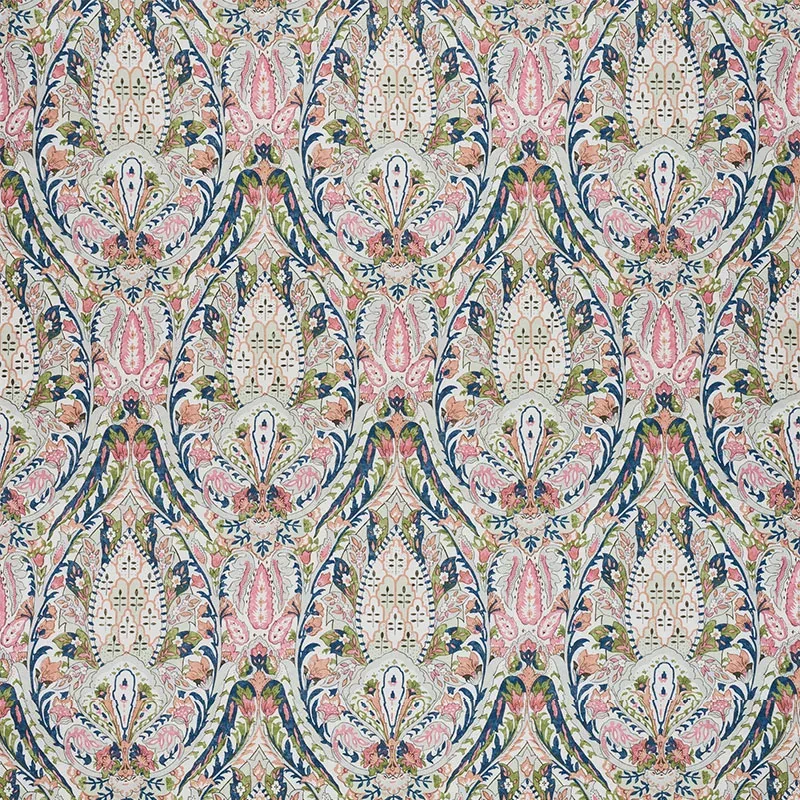 LAYLA PAISLEY Fabric – MULTI | Schumacher | Wallpaper Twins LAYLA PAISLEY fabric MULTI color by Schumacher