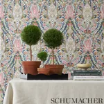 LAYLA PAISLEY Fabric – MULTI | Schumacher | Wallpaper Twins LAYLA PAISLEY fabric MULTI color by Schumacher