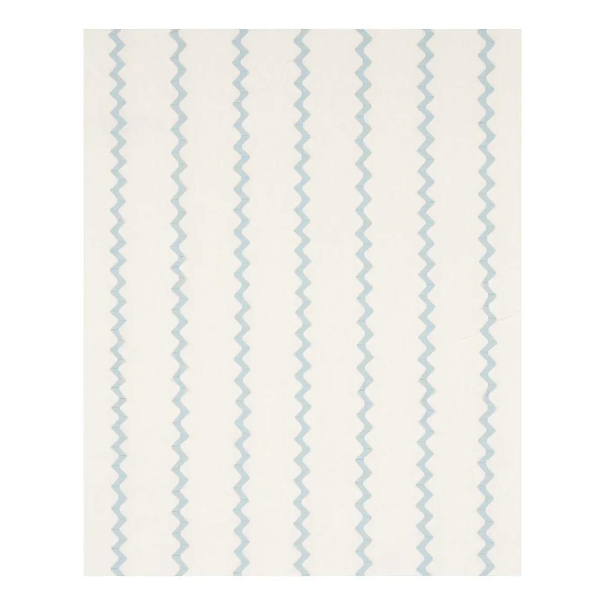 LAZARE APPLIQUÉ fabric SKY ON IVORY color by Schumacher