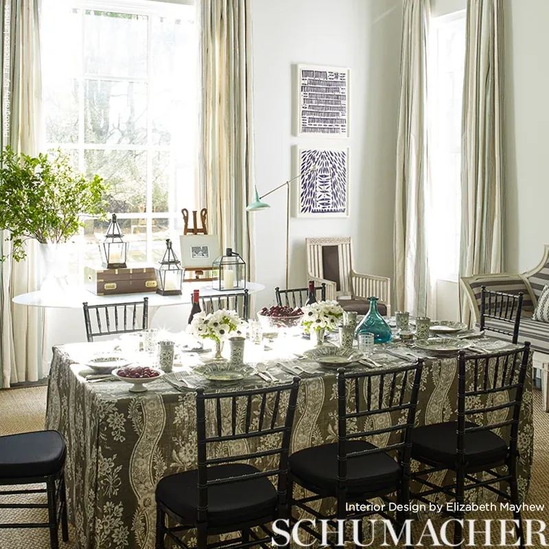 LE CASTELLET Fabric – BRUN | Schumacher | Wallpaper Twins LE CASTELLET fabric BRUN color by Schumacher