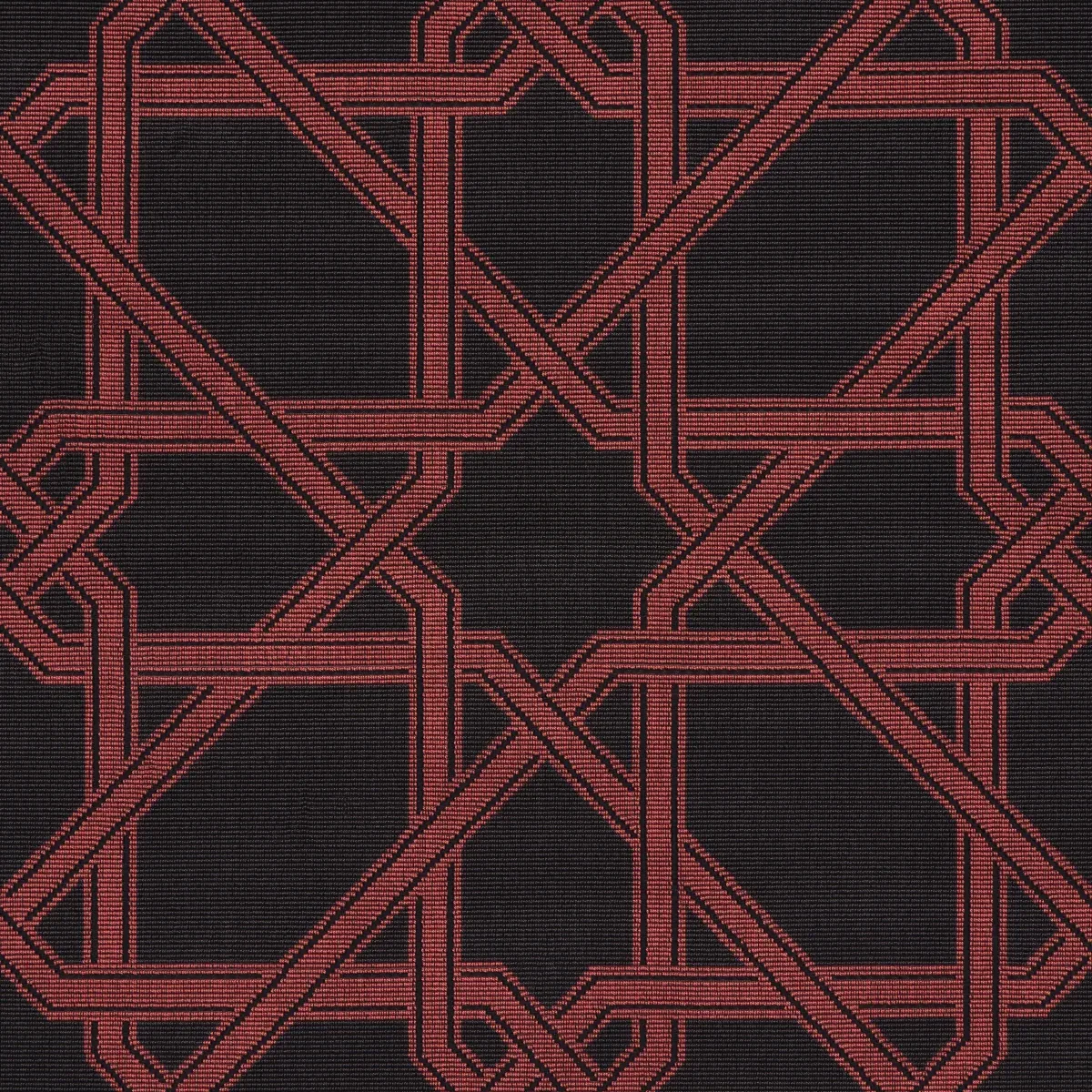 LE MAROC ÉPINGLÉ Fabric – BLACK AND RED | Schumacher | Wallp LE MAROC ÉPINGLÉ fabric BLACK AND RED color by Schumacher