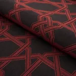 LE MAROC ÉPINGLÉ Fabric – BLACK AND RED | Schumacher | Wallp LE MAROC ÉPINGLÉ fabric BLACK AND RED color by Schumacher