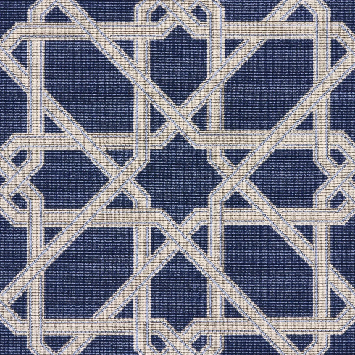 LE MAROC ÉPINGLÉ Fabric – BLUE | Schumacher | Wallpaper Twin LE MAROC ÉPINGLÉ fabric BLUE color by Schumacher