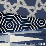 LE MAROC ÉPINGLÉ Fabric – BLUE | Schumacher | Wallpaper Twin LE MAROC ÉPINGLÉ fabric BLUE color by Schumacher