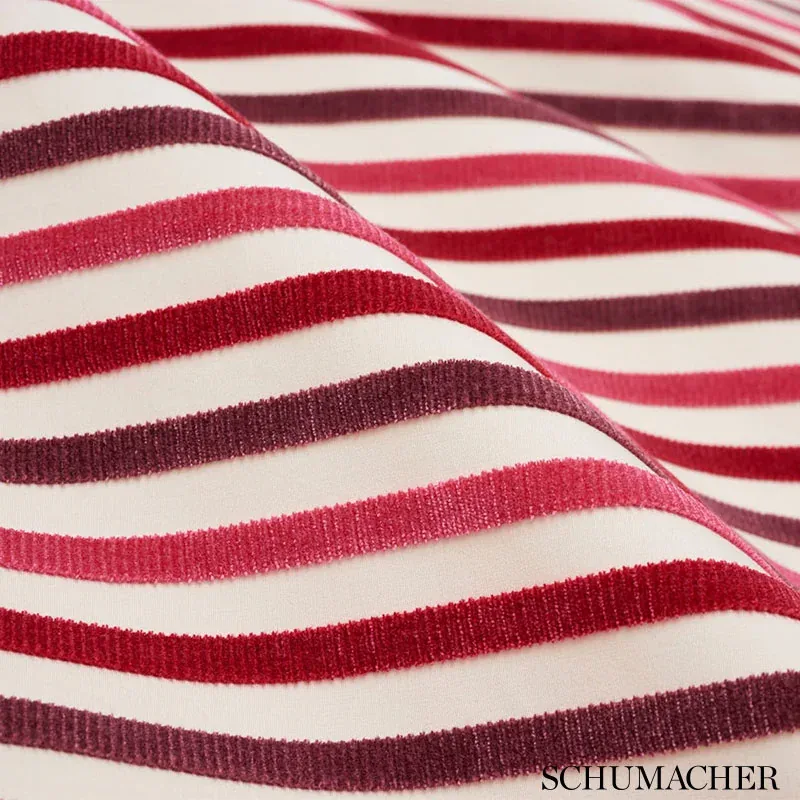 LE MATELOT Fabric – BERRY | Schumacher | Wallpaper Twins LE MATELOT fabric BERRY color by Schumacher