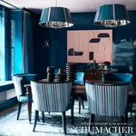 LE MATELOT fabric BLUE color by Schumacher