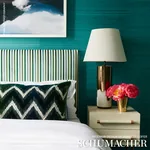 LE MATELOT Fabric – PEACOCK | Schumacher | Wallpaper Twins LE MATELOT fabric PEACOCK color by Schumacher