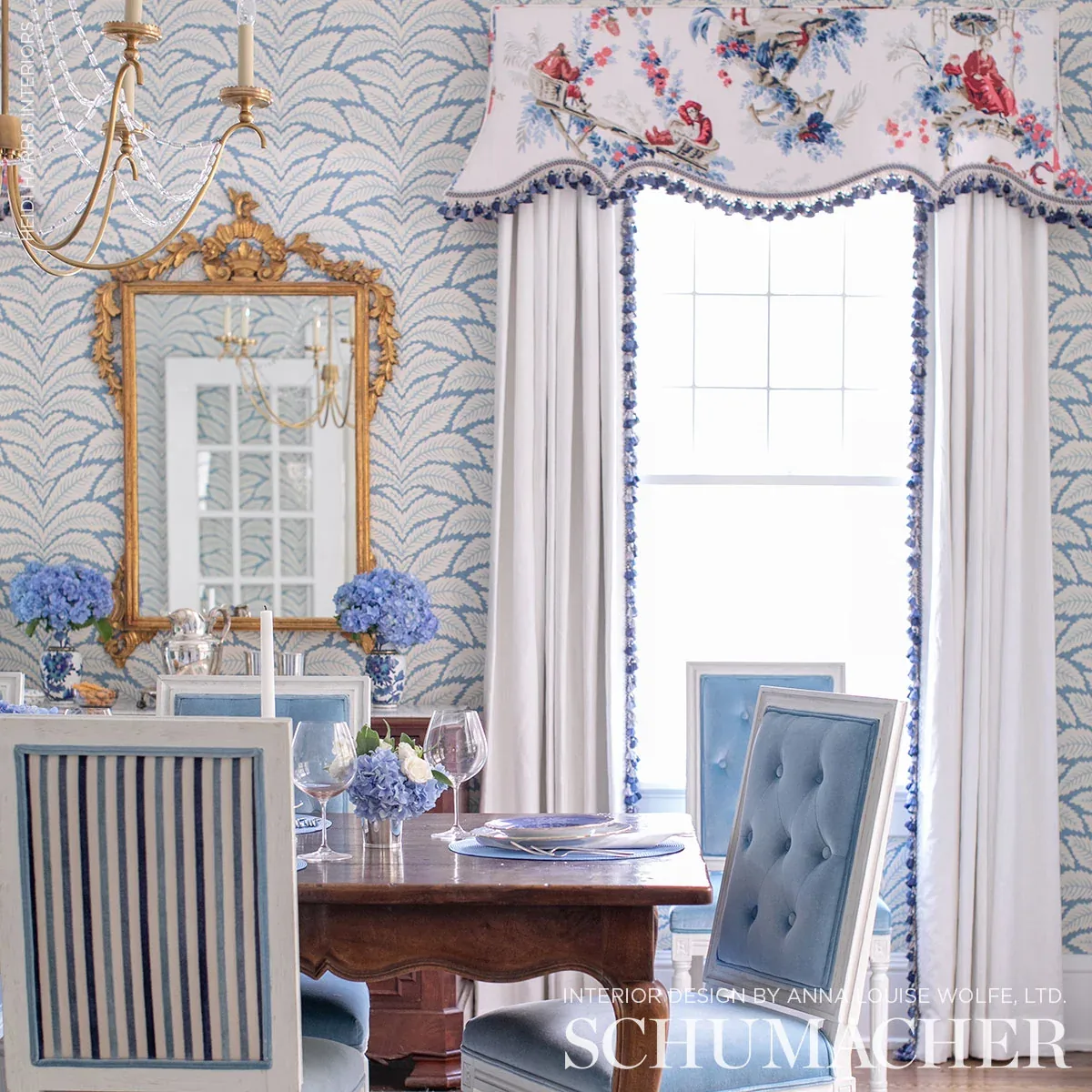 LE MATELOT Fabric – PEACOCK | Schumacher | Wallpaper Twins LE MATELOT fabric PEACOCK color by Schumacher