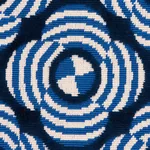LE MODERNE CUT VELVET Fabric – COBALT | Schumacher | Wallpap LE MODERNE CUT VELVET fabric COBALT color by Schumacher
