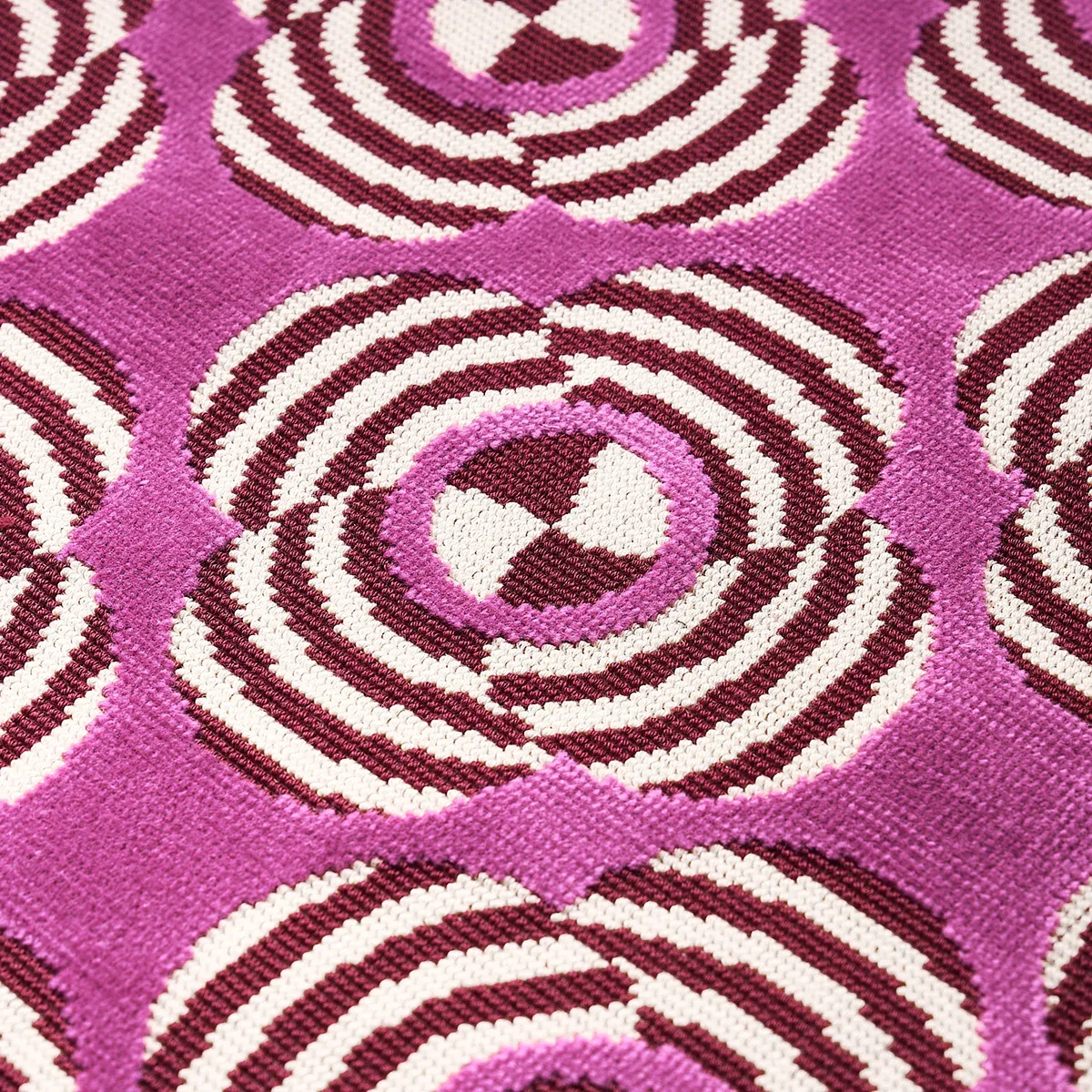 LE MODERNE CUT VELVET Fabric – MAGENTA | Schumacher | Wallpa LE MODERNE CUT VELVET fabric MAGENTA color by Schumacher