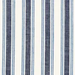 LEAH LINEN STRIPE fabric SAIL color by Schumacher