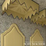 LEAPING LEOPARDS Fabric – YELLOW | Schumacher | Wallpaper Tw LEAPING LEOPARDS fabric YELLOW color by Schumacher