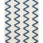 LEGERE LINEN SILK APPLIQUÉ Fabric – COBALT ON IVORY | Schuma LEGERE LINEN SILK APPLIQUÉ fabric COBALT ON IVORY color by Schumacher