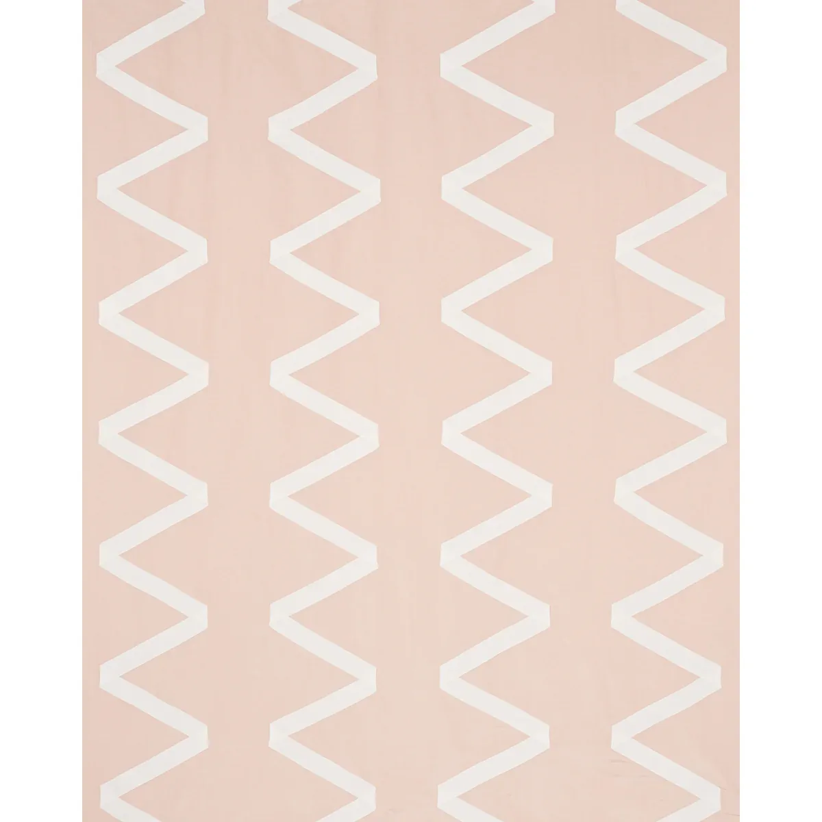 LEGERE LINEN SILK APPLIQUÉ fabric IVORY ON BLUSH color by Schumacher