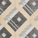 LEGRAD ARGYLE fabric CHARCOAL color by Schumacher