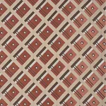LEGRAD ARGYLE fabric COGNAC color by Schumacher