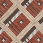 LEGRAD ARGYLE fabric COGNAC color by Schumacher