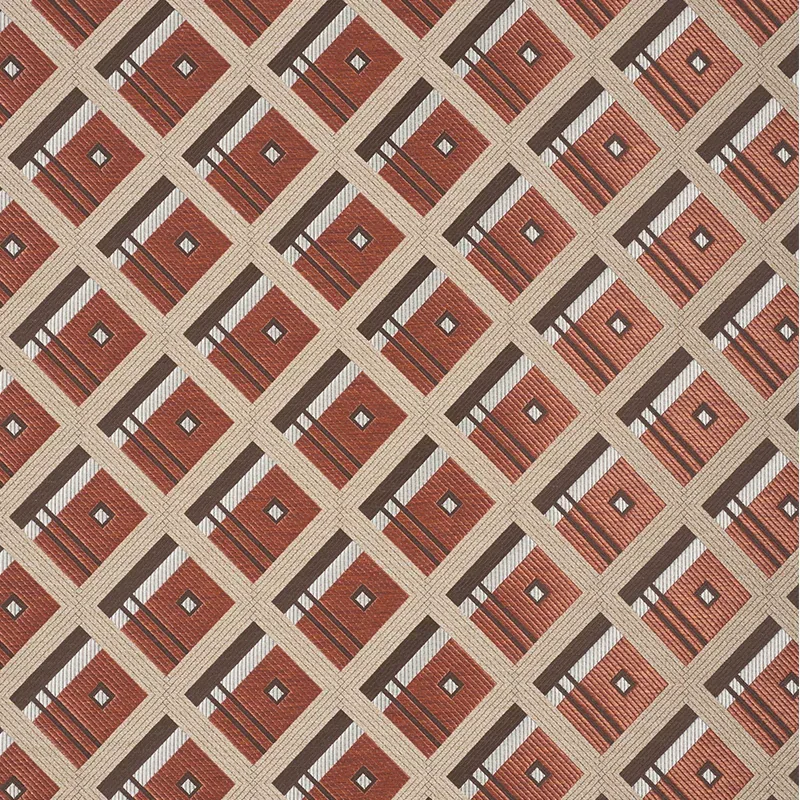 LEGRAD ARGYLE fabric COGNAC color by Schumacher