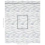 LELAND STRIPE fabric BLUE color by Schumacher