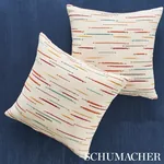 LELAND STRIPE Fabric – MULTI | Schumacher | Wallpaper Twins LELAND STRIPE fabric MULTI color by Schumacher