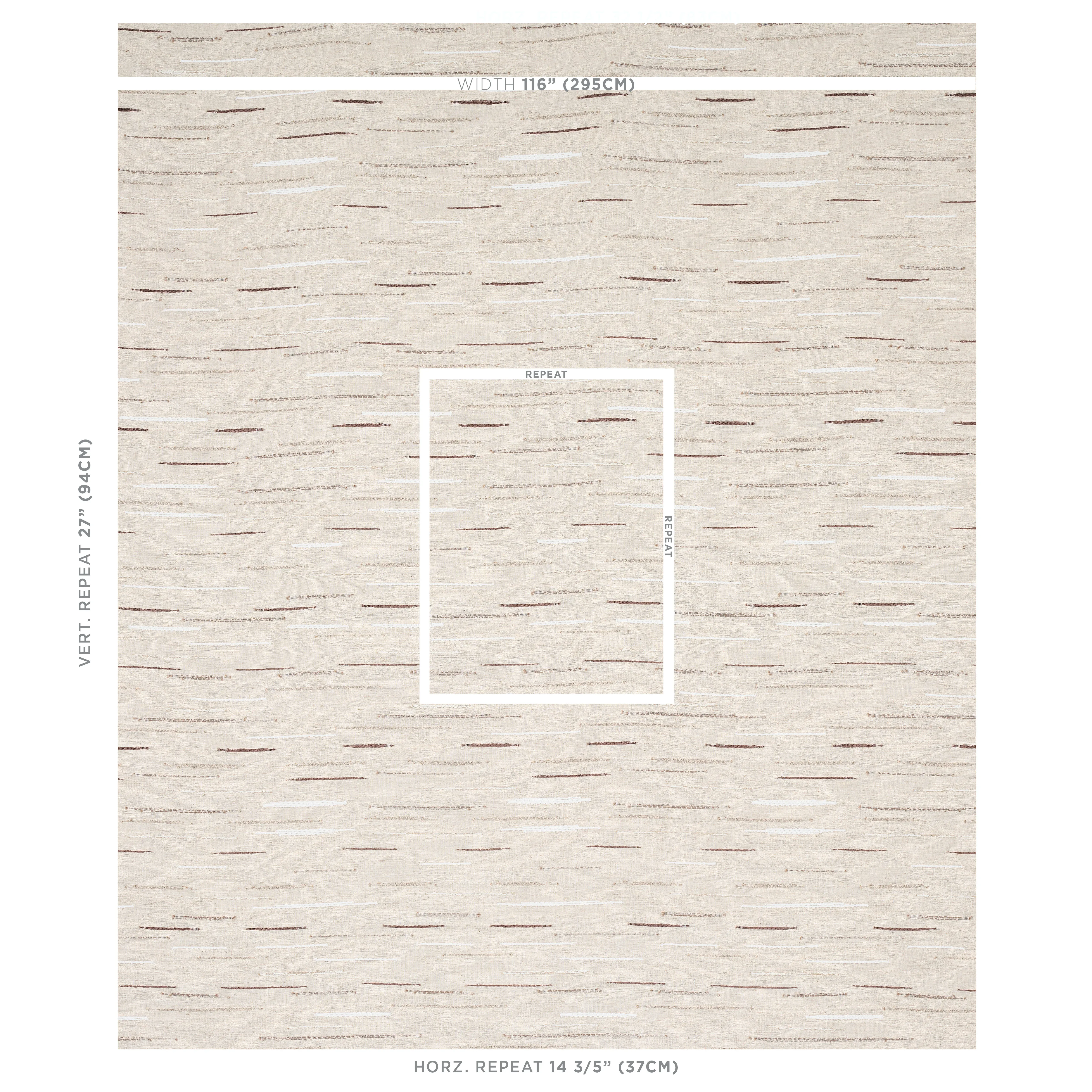 LELAND STRIPE Fabric – NEUTRAL | Schumacher | Wallpaper Twin LELAND STRIPE fabric NEUTRAL color by Schumacher