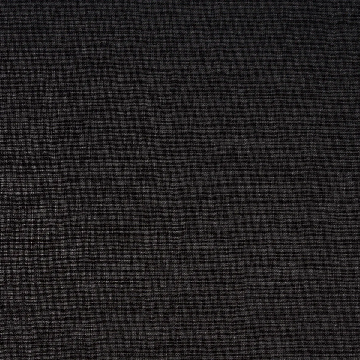 LEO GLAZED LINEN fabric BLACK color by Schumacher