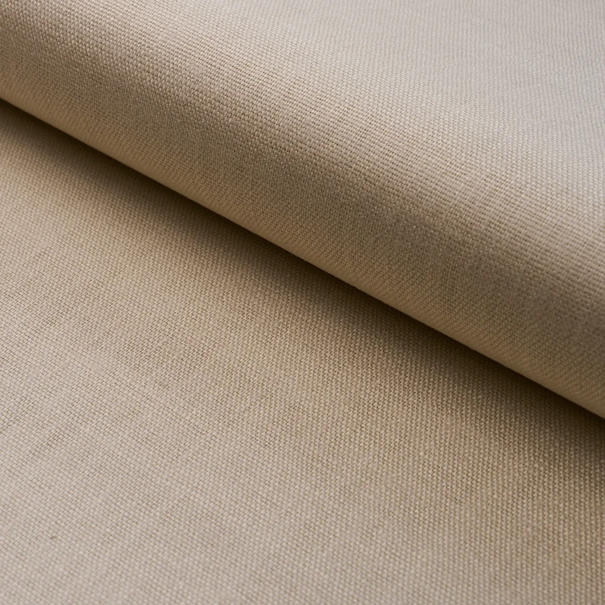 LEO GLAZED LINEN fabric FLAX color by Schumacher