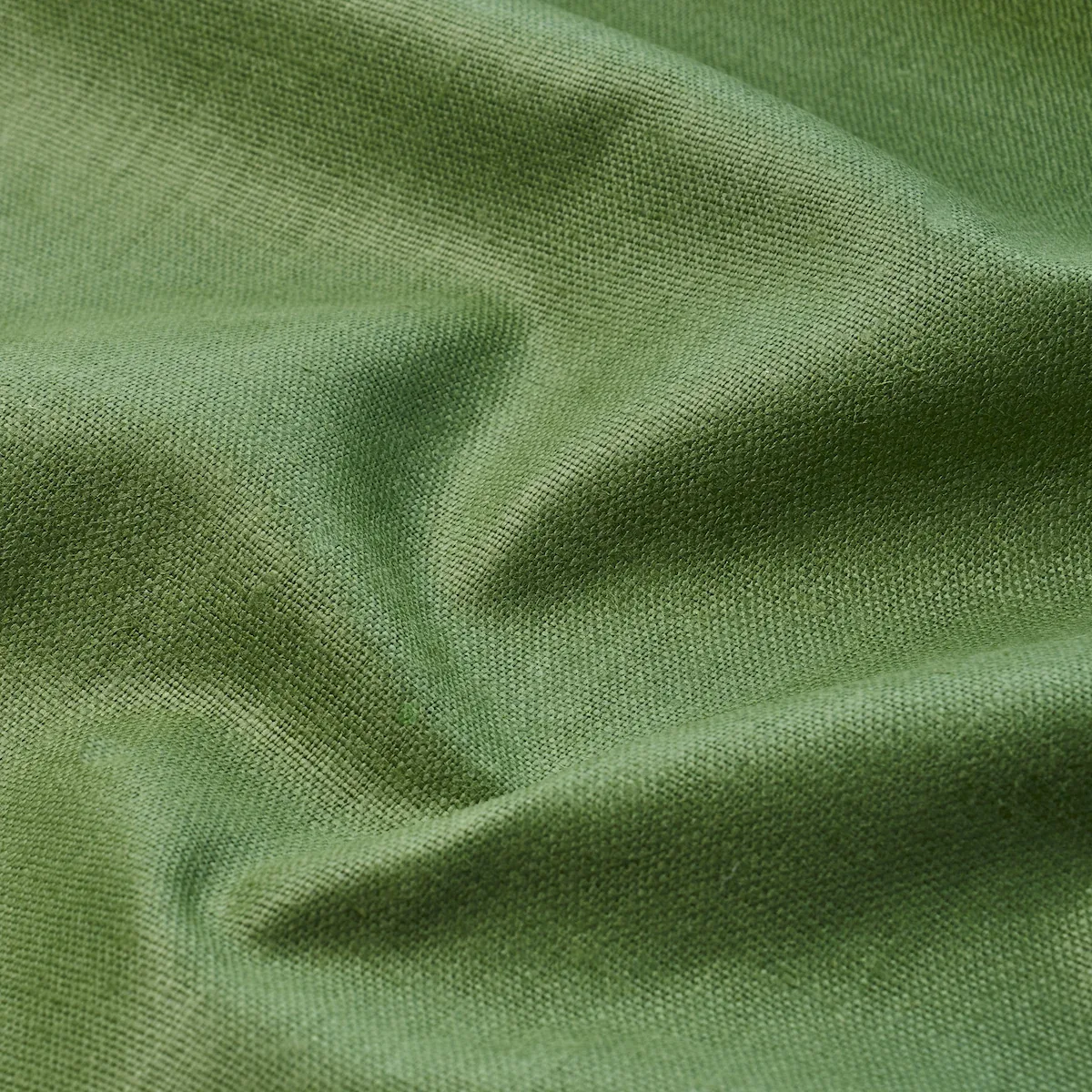 LEO GLAZED LINEN fabric LEAF color by Schumacher