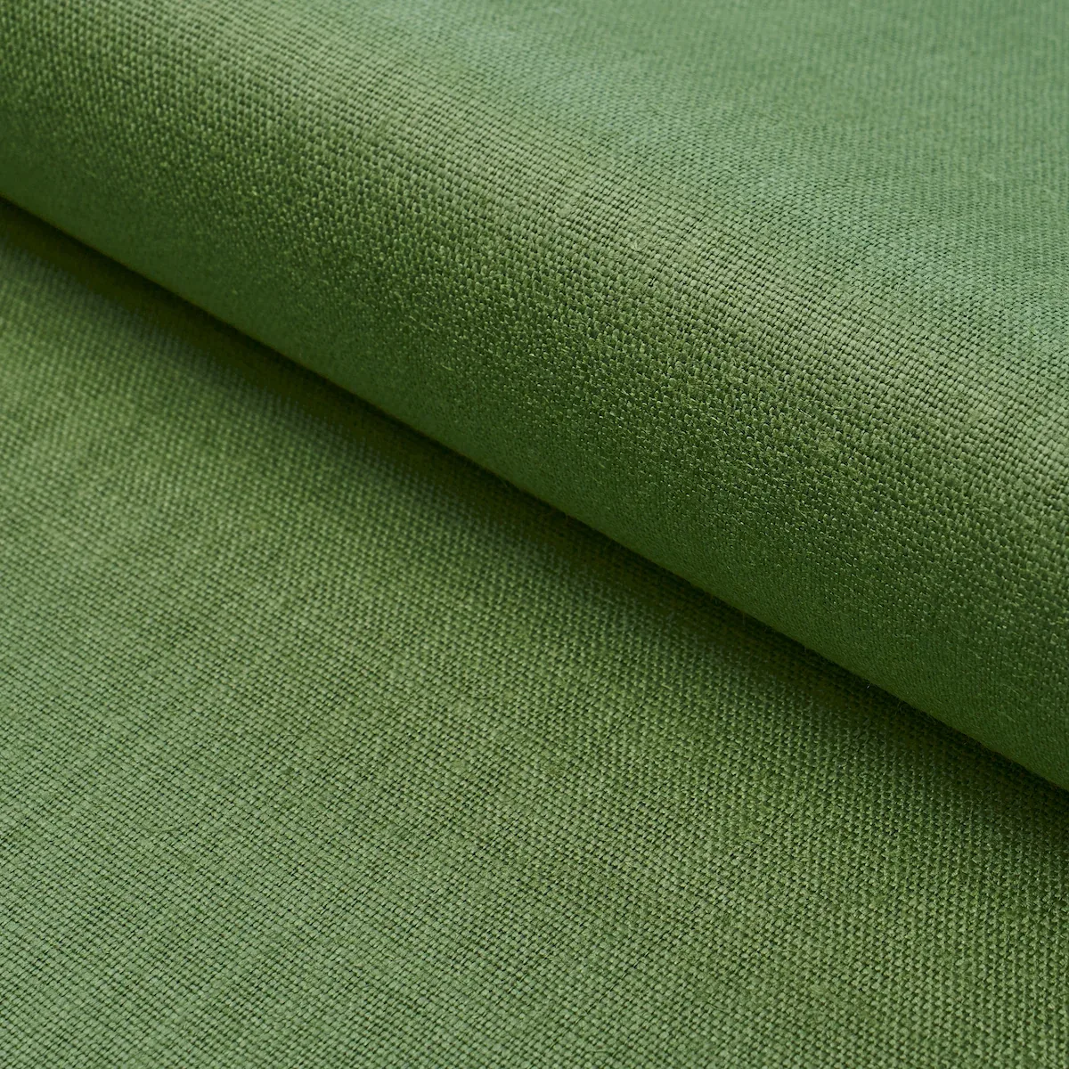 LEO GLAZED LINEN fabric LEAF color by Schumacher