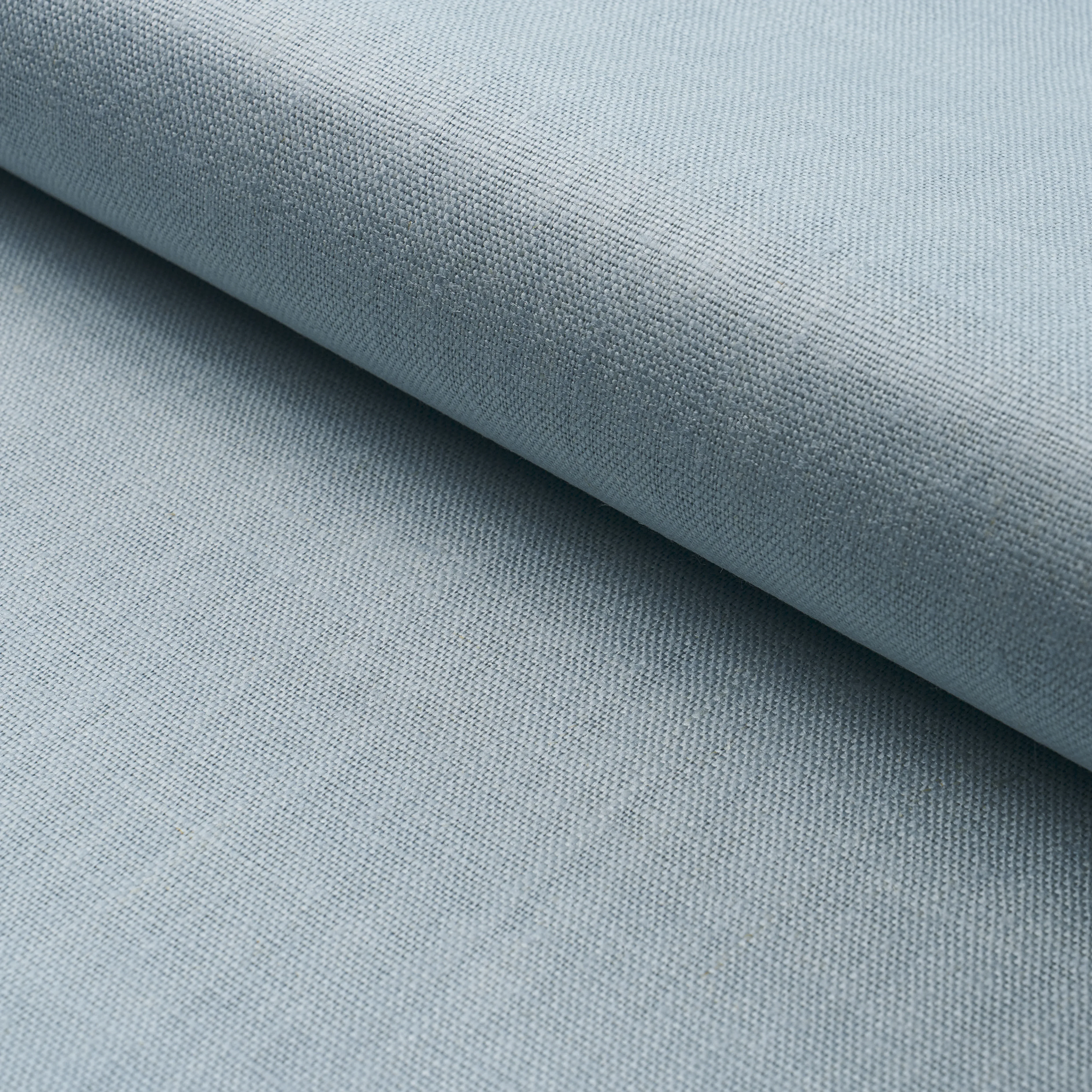 LEO GLAZED LINEN fabric SKY color by Schumacher