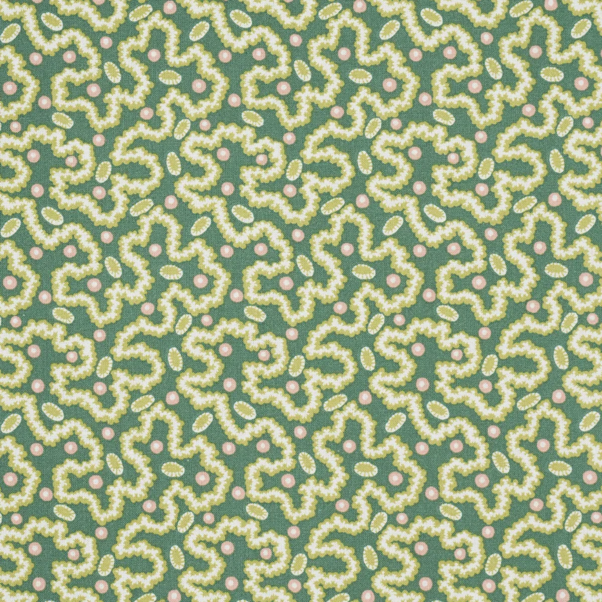 LEONIE VERMICELLI fabric LEAF color by Schumacher