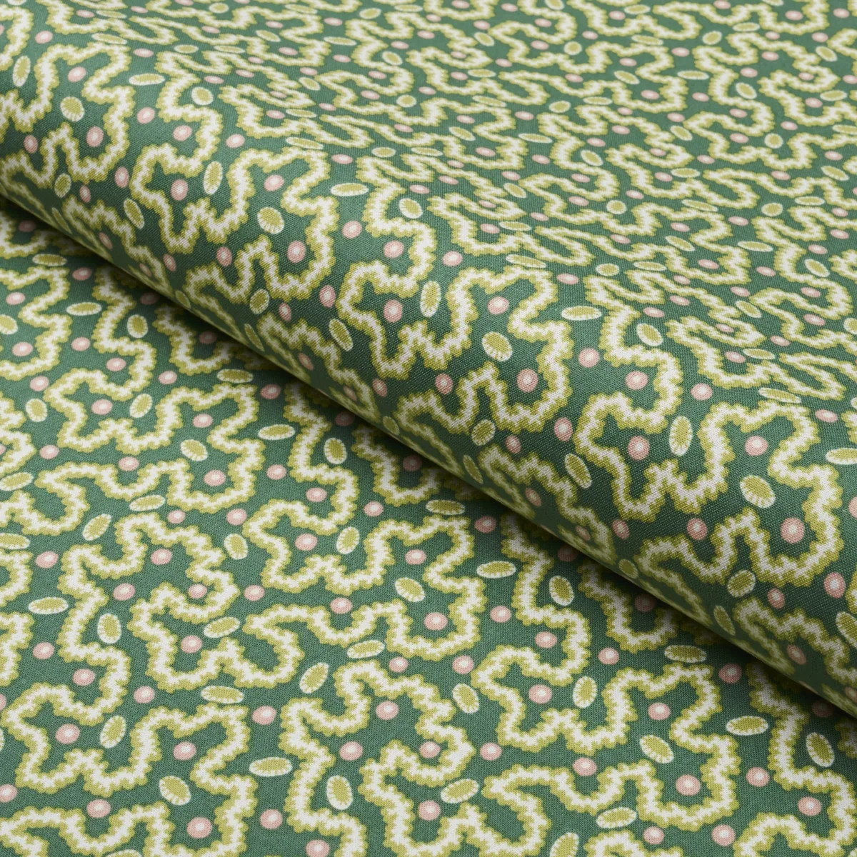 LEONIE VERMICELLI fabric LEAF color by Schumacher