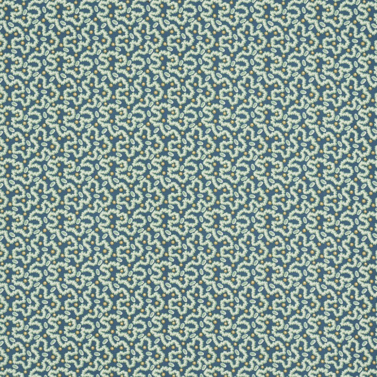 LEONIE VERMICELLI fabric TEAL color by Schumacher